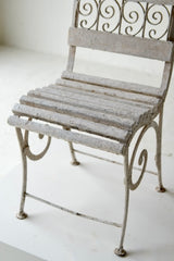19th Century French Wrought Iron Garden Chair