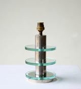 Art Deco Glass & Chrome Desk Lamp