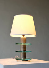 Art Deco Glass & Chrome Desk Lamp