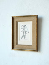 Framed Engraving Depicting Two Nude Figures