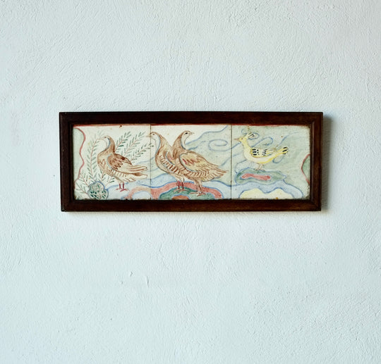 Framed Bird Tile Artwork