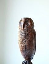 Carved Owl Sculpture