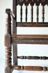 17th Century Carved Shell Wainscot Chair