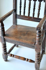 17th Century Carved Shell Wainscot Chair