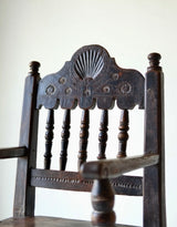 17th Century Carved Shell Wainscot Chair