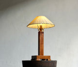 Art Deco Deco Table Lamp With Ribbon Shade