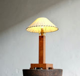 Art Deco Deco Table Lamp With Ribbon Shade