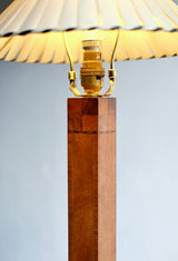 Art Deco Deco Table Lamp With Ribbon Shade