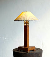 Art Deco Deco Table Lamp With Ribbon Shade