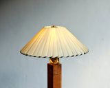 Art Deco Deco Table Lamp With Ribbon Shade