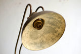 Italian Brass & Glass Desk Lamp