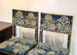 Pair of 17th Century Walnut Upholstered Side Chairs, France