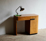 Italian Brass & Glass Desk Lamp
