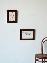 Framed Boxing Drawings, "HB"