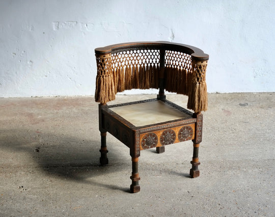 Carlo Bugatti (1856-1940) Corner Chair