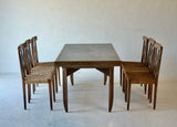 Dining Table & Chairs Attributed to Italo Gamberini