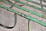 Wrought Iron Strap Work Garden Bench