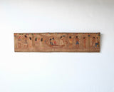 Egyptian Revival Embroidery on Linen, Circa 1930's