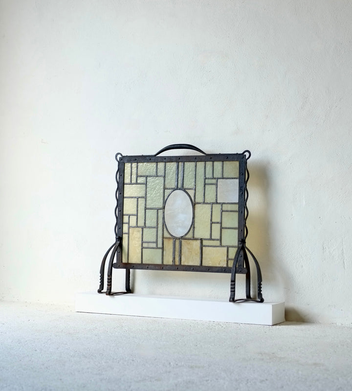 Amsterdam School Fire Screen Attributed to Joseph Mendes da Costa, Circa 1905