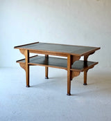 Italian Liberty Oak Extending Library Table, Circa 1900