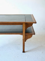 Italian Liberty Oak Extending Library Table, Circa 1900