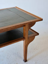 Italian Liberty Oak Extending Library Table, Circa 1900