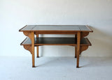 Italian Liberty Oak Extending Library Table, Circa 1900
