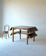 Italian Liberty Oak Extending Library Table, Circa 1900