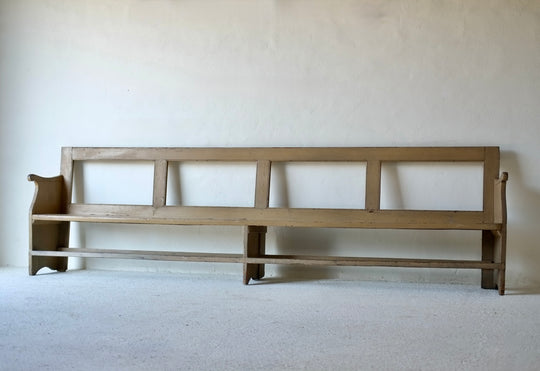 19th Century Meeting House Bench