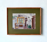 Carl Kessler (1876–1968), Interior of Villa Würmegg, August 1919, Watercolour
