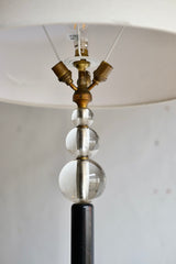 French Art Deco Glass Ball Floor Lamp