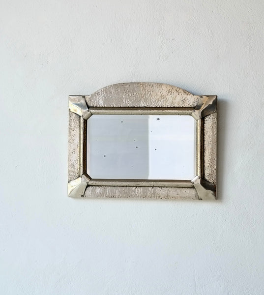 Arts and Crafts Silvered Wall Mirror