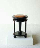 French Art Deco Height-Adjustable Stool, Circa 1930
