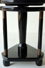 French Art Deco Height-Adjustable Stool, Circa 1930