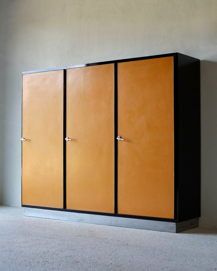 Italian Rationalist Three-Door Wardrobe Italy, circa 1930