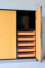 Italian Rationalist Three-Door Wardrobe Italy, circa 1930