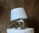 Crystal Ball Lamp Attributed To Jacques Adnet