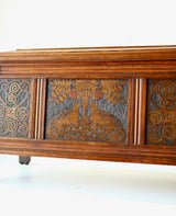 Celtic Revival Oak Chest