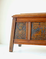 Celtic Revival Oak Chest