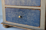North German Folk Art Chest of Drawers
