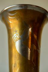 Art Deco Dinanderie Vase by Jacques Douau Éditions d’Art