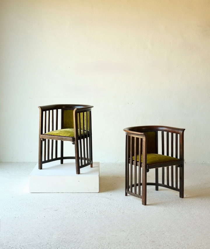 Josef Hoffmann Model 423/F Armchairs