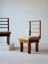 Pair of Italian Art Deco Chairs, Circa 1930's.
