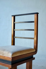 Pair of Italian Art Deco Chairs, Circa 1930's.