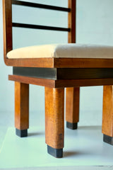 Pair of Italian Art Deco Chairs, Circa 1930's.