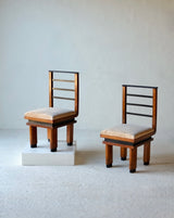 Pair of Italian Art Deco Chairs, Circa 1930's.