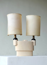 Robert Lallemant (1902-1954) - Twin Ceramic Lamp