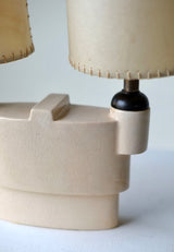 Robert Lallemant (1902-1954) - Twin Ceramic Lamp
