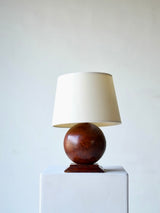 French Art Deco Burrwood Lamp