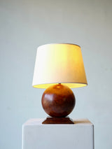 French Art Deco Burrwood Lamp